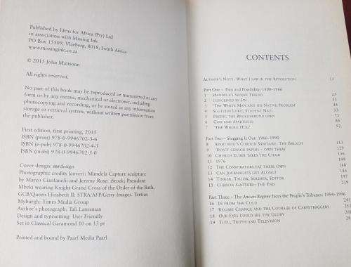 God Spies and Lies and In the Driving Seat signed by Brand Pretorius