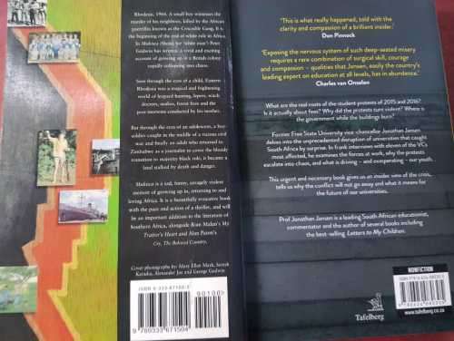 Mukiwa and As by Fire signed by author Jonathan Jansen
