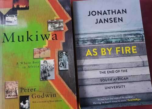 Mukiwa and As by Fire signed by author Jonathan Jansen