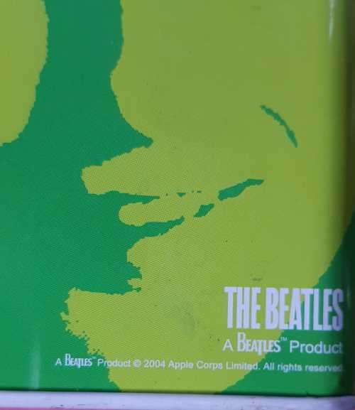 Beatles Fab Four souvenir Pop art face tin. Half Moon Bay - United Kingdom product.