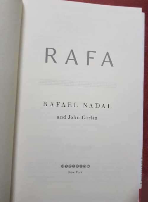 Tennis Pancho Gonzale and Rafa Rafael Nadal First Editions hardcovers