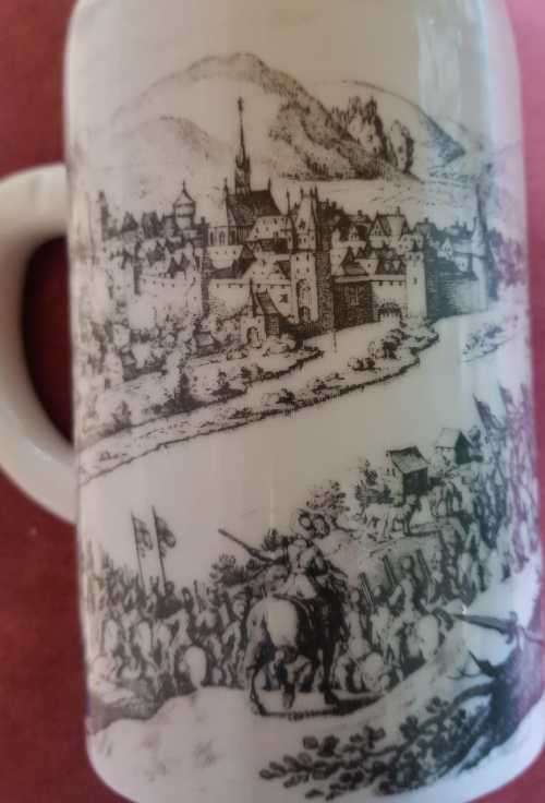 Alka Bavaria German vintage Beer mug Alboth and Kaiser, Alba-Kunst no. 1828