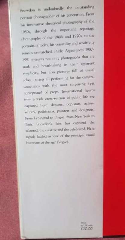 Snowdon Public Appearances 1987-1991, First Edition