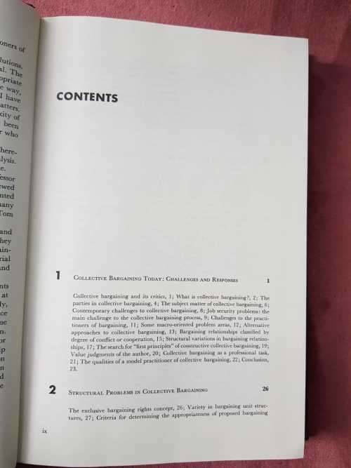 Contemporary Collective Bargaining by Harold W. Davey Unions