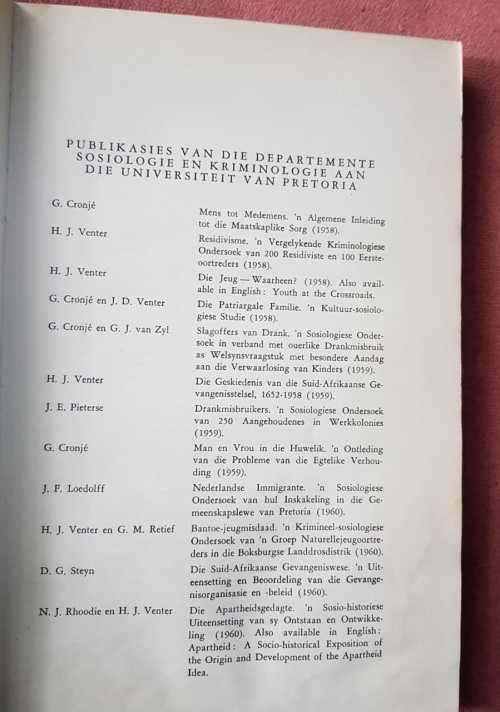 Rare Die Apartheidsgedagte by N. J. Rhoodie and H. J. Venter