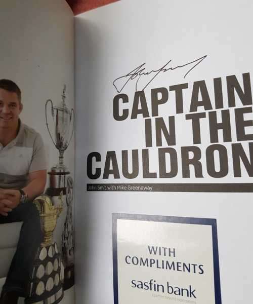 Rugby Signed Springboks Victor Matfield and Captain in the Cauldron and In Black and White