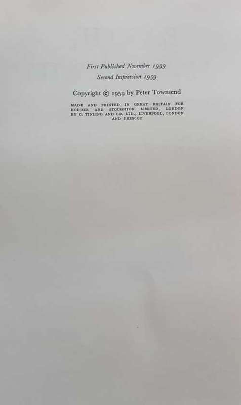 Peter Townsend Earth My Friend Group Captain Peter Townsend Rare First Edition Collectible H/cover