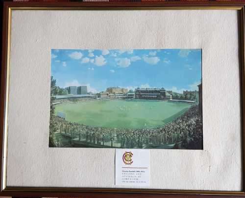 Cricket Charles Cundall  (1890-1977) framed print