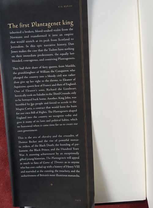 The Plantagenets The warrior kings and queens who made England by Dan Jones. First Edition hardcover