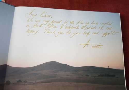 Mandela signed and inscribed by Anant Singh - coffee table book