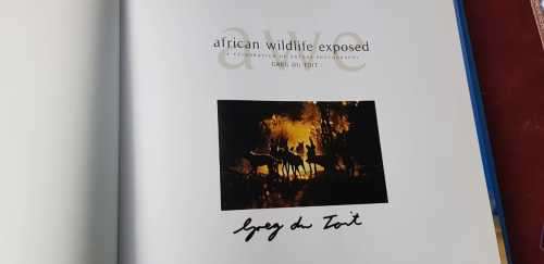 African Wildlife Exposed coffee table book hardcover, Signed
