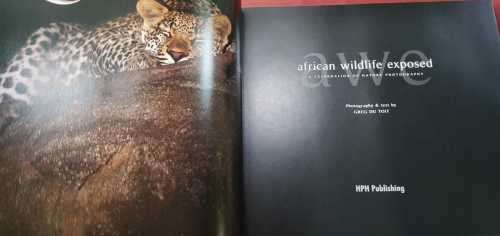 African Wildlife Exposed coffee table book hardcover, Signed