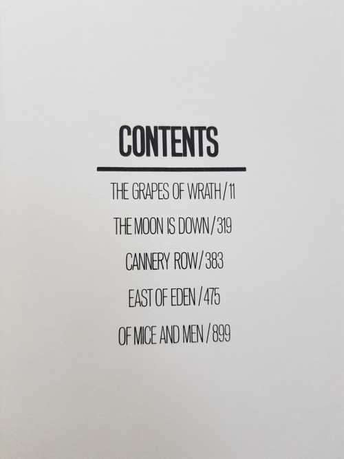 Steinbeck John Steinbeck 5 books in one Grapes of Wrath 899 pages