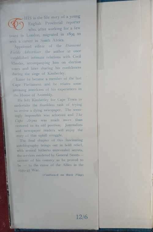 An Editor looks Back by G. A. L. Green   First Edition, hardcover