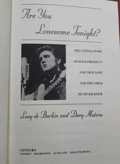 Elvis Presley Are You Lonesome Tonight by Lucy De Barbin and Dary Matera