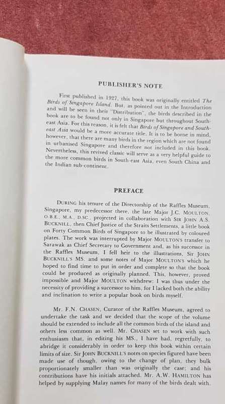 Birds of Singapore and South East Asia by Sir John A.S. Bucknill