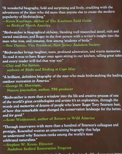 Birdwatcher The Life Roger Tory Peterson First Edition hardcover