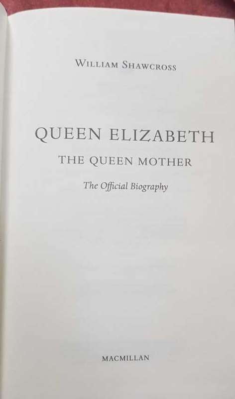 Queen Elizabeth The Queen mother the official biography AND Babbacombe vintage plate stand