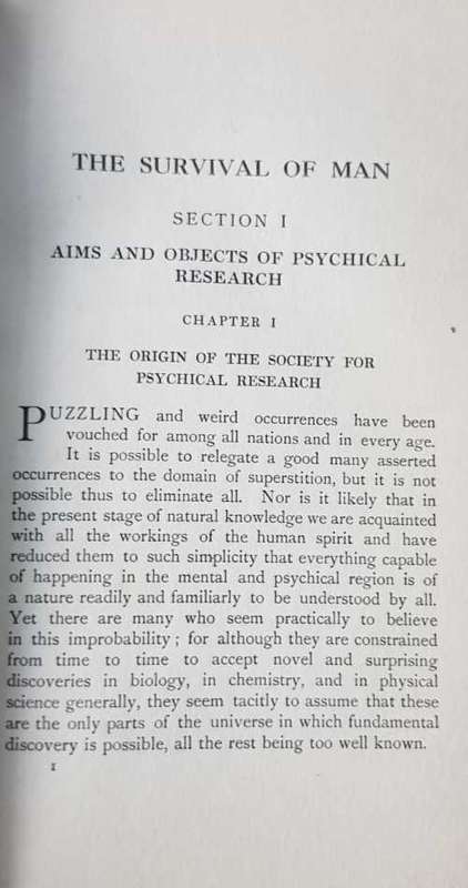 Survival of Man by Sir Oliver Lodge
