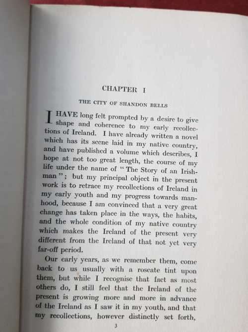 Irish Collections by Justin McCarthy  First Edition circa 1912 Hardcover