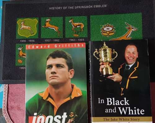 Rugby Springboks souvenir mat AND Joost AND In Black and White