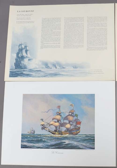 ADOLF BOCK KONSTMAPP famous sailing ships