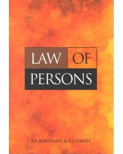 Law of Persons C J Davel R A Jordaan