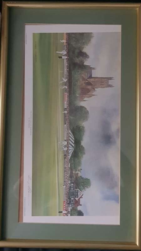 Open edition litho  print of Worcester Cricket Ground