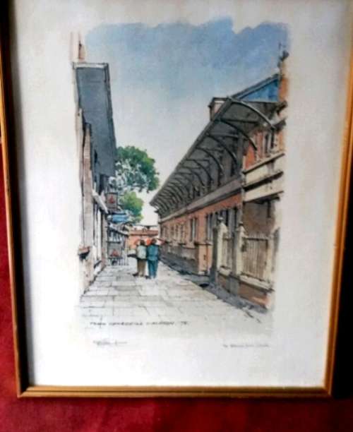 WATERCOLOR /LITHOGRAPH SKETCHES JOHN CHURCHILL SIMPSON
