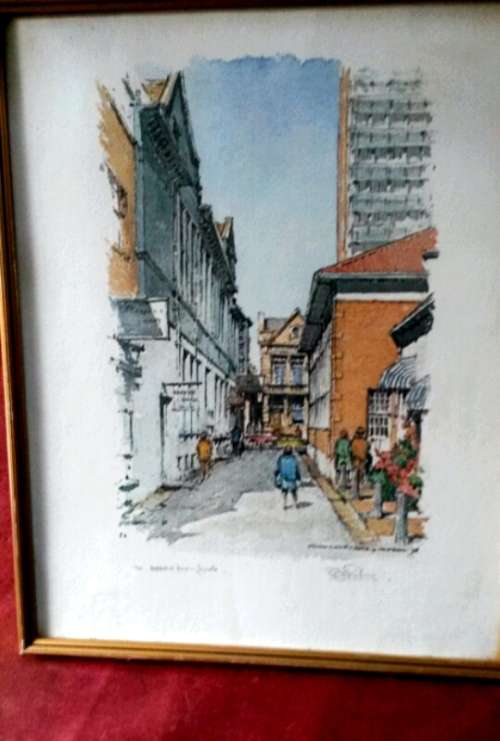 JOHN CHURCHILL SIMPSON  (1911-1998) LITHOGRAPH sketches