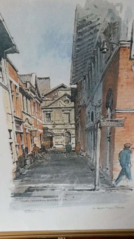 JOHN CHURCHILL SIMPSON lithograph sketches signed in pencil