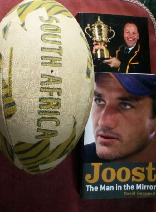 SPRINGBOK SA VINTAGE rugby BALL Joost signed Jake White Signed RUGBY