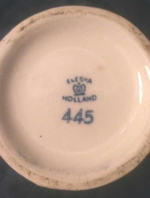 Delft Blue Elesva Holland Finger Candlestick Holder