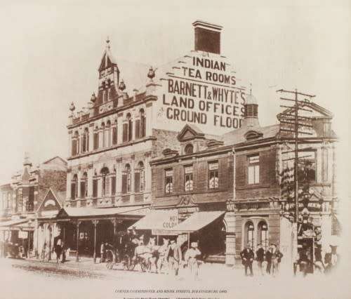 Corner Rissik & Lithograph Commissioner Street  Johannesburg 1892