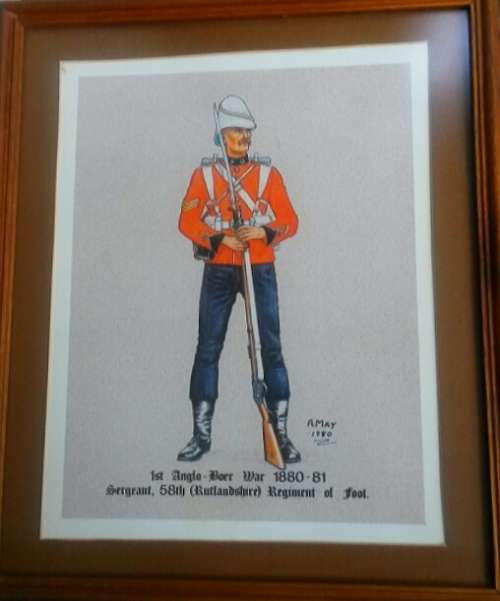 FIRST ANGLO B0ER WAR 1880-1881 SERGEANT 58th (Rutlandshire) Regiment of Foot.