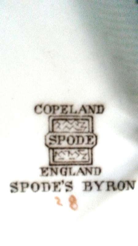 Copeland Spode Imperial Spode Byron Plate 1928 Spode