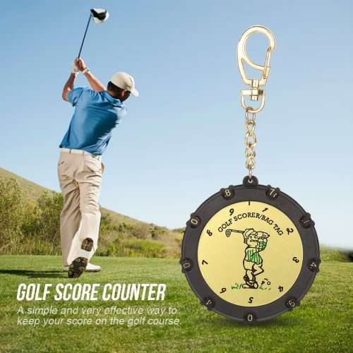 GOLF Score Stroke Counter 18 Holes 9 Shots Golf Score Keeper With Clip