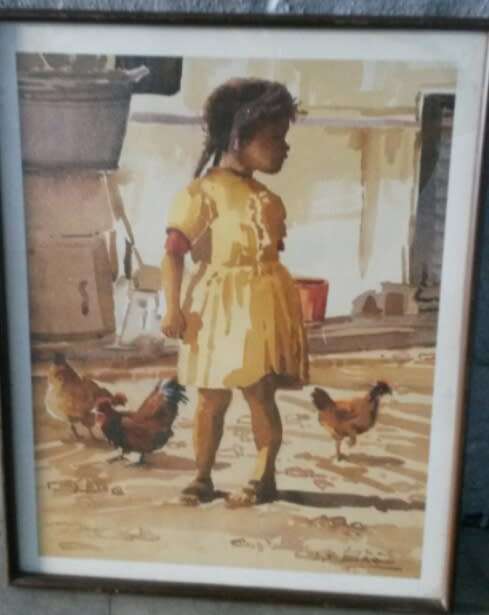 Lucy M Wiles (1920 - 2008) Signed print of original watercolour