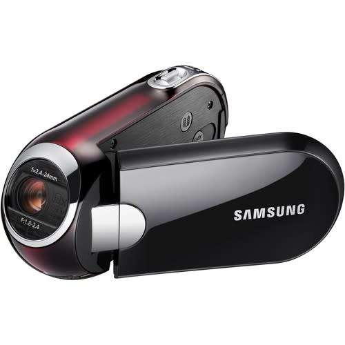 Samsung SMX-C10 Touch Of Color Camcorder With 10X Optical Zoom Red