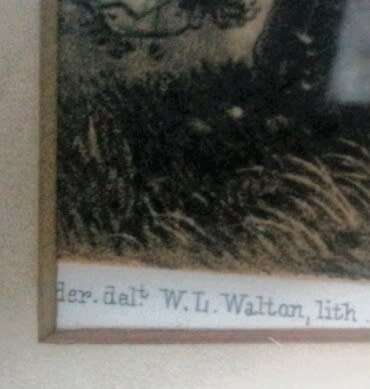 Africana Art W L WALTON Litho