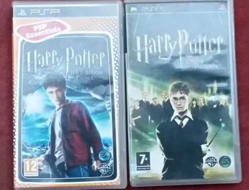 HARRY POTTER PSP 2  2 X GAMES  HALF BLOOD PRINCE  ORDER OF THE PHOENIX