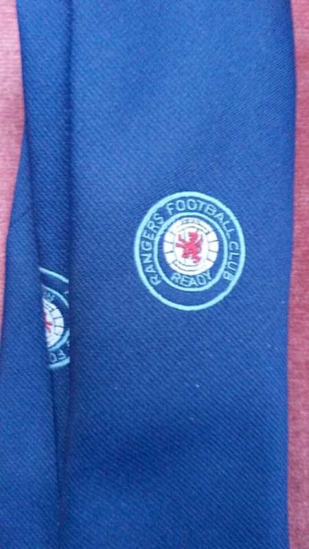 RANGERS FC club tie made in Scotland vintage