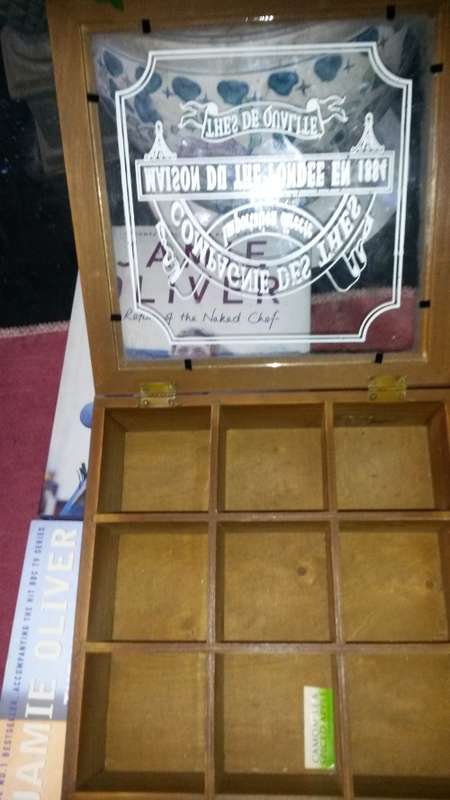 Jamie Oliver The Naked Chef AND The Return of the Naked Chef AND TEA BOX TEA CADDY