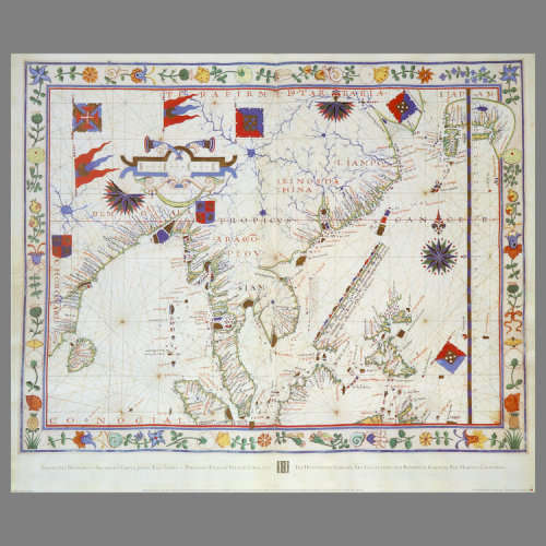 Portolan Map 1570 - Southeast China Japan East Indies MAPS COLLECTABLE