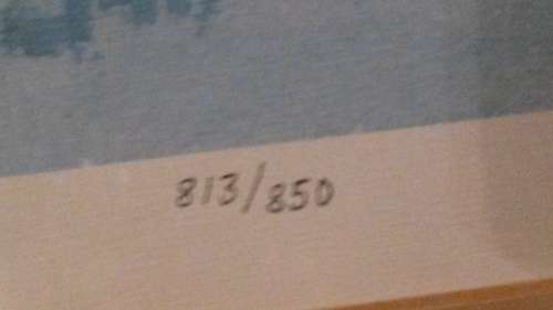 DOUGLAS TREASURE Litho Print Number 813 out of 850