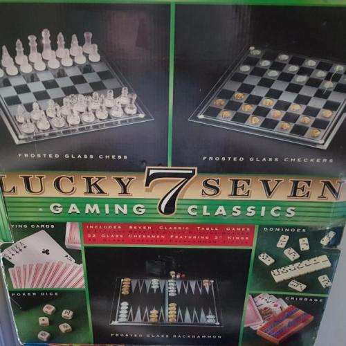 7 in 1 Glass Game Set