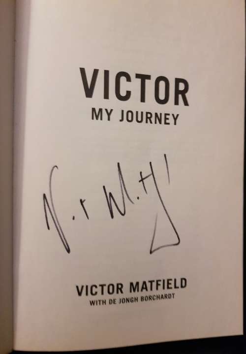 Victor Matfield and Jake White Signed Two Books Rugby