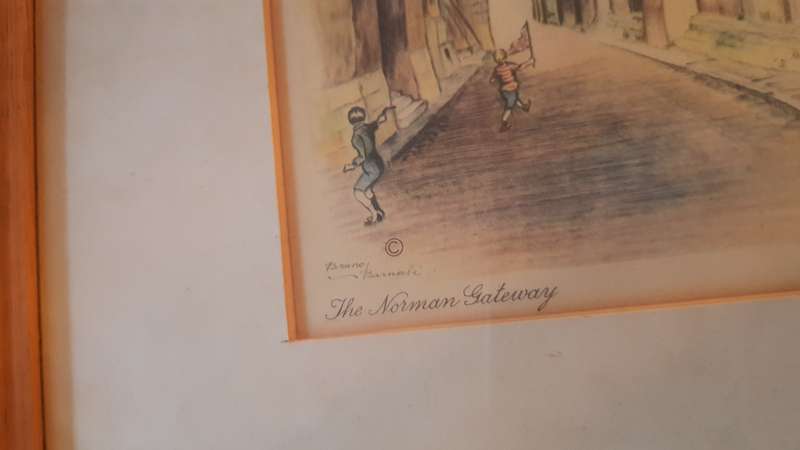 THE NORMAN GATE  WINDSOR  Signed Litho