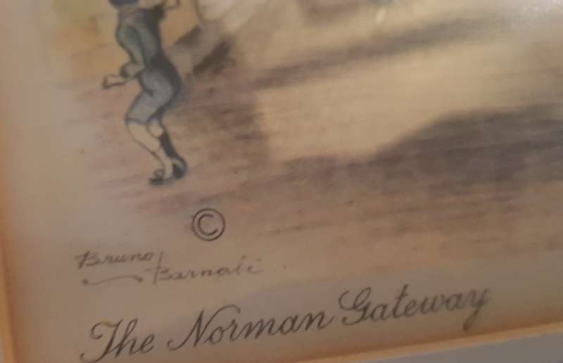 THE NORMAN GATE  WINDSOR  Signed Litho