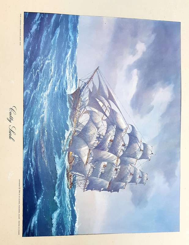 CUTTY SARK lithograph ADOLF BOCK